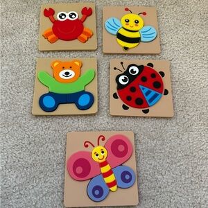 Colorful Animal Puzzle Set for Kids